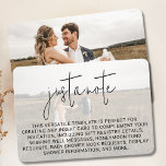Cartão De Informações Sobreposição de Fotografias Modernas de Casamento<br><div class="desc">Adicione um toque de elegância e personalização à sua suíte de casamento com o Cartão Mínimalista de Imobilização de Foto Moderna de Casamento. Essa placa de inserção maravilhosamente projetada combina sofisticação do eterno com uma aresta contemporânea, apresentando um design de camada de fotos elegante que permite mostrar uma foto de...</div>