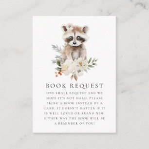 Cartão De Informações Solicitação de Chá de fraldas de Curso de Aquarela