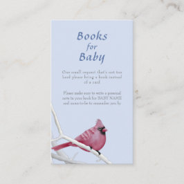 Cartão De Informações Solicitação de Chá de fraldas de pássaro de invern
