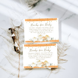 Cartão De Informações Solicitação de Chá de fraldas de queda moderna da 