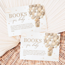 Cartão De Informações Solicitação de Chá de fraldas do Urso de Teddy Neu