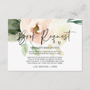 Cartão De Informações Solicitação de Livro de Chá de fraldas de Menin