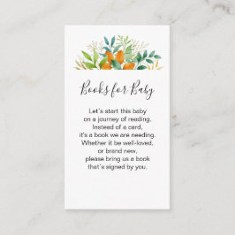 Cartão De Informações Solicitação de Livro de Chás de fraldas de Cores A