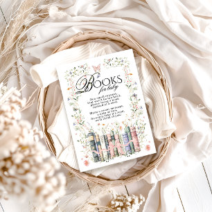 Cartão De Informações Solicitação de Livro de Chás de fraldas de Novo Ca