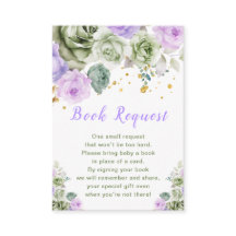 Solicitação de Livro de Chás de fraldas Florais Ve