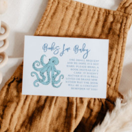 Cartão De Informações Solicitação de Livro de Octopus Azul