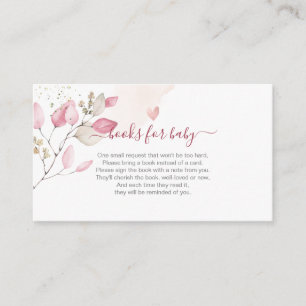 Cartão De Informações Solicitação de Livro PixDezines, Goma Blush Eucaly