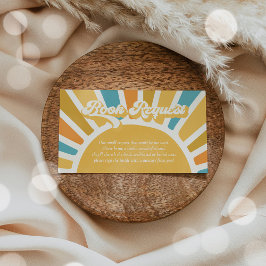 Cartão De Informações Solicitação de Livro Retroativo do Chá de fraldas 