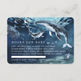 Cartão De Informações Solicitação de Livro | Sob o Chá de fraldas maríti