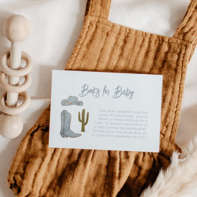 Cartão De Informações Solicitação de Livro Tema do Cowboy (Criador carregado)