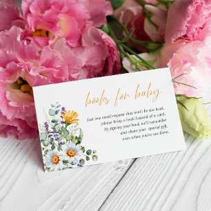 Cartão De Informações SOLICITAÇÃO DE LIVROS DE CHÁ DE FRALDAS Mole de fl