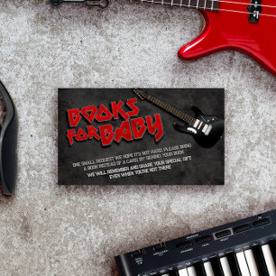 Cartão De Informações Solicitação de nascer para Livro de Chás de fralda