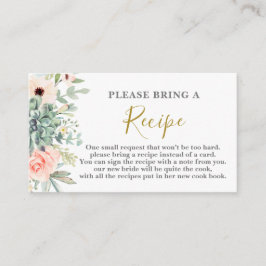 Cartão De Informações Solicitação de recebimento de Chás de panela bem-s