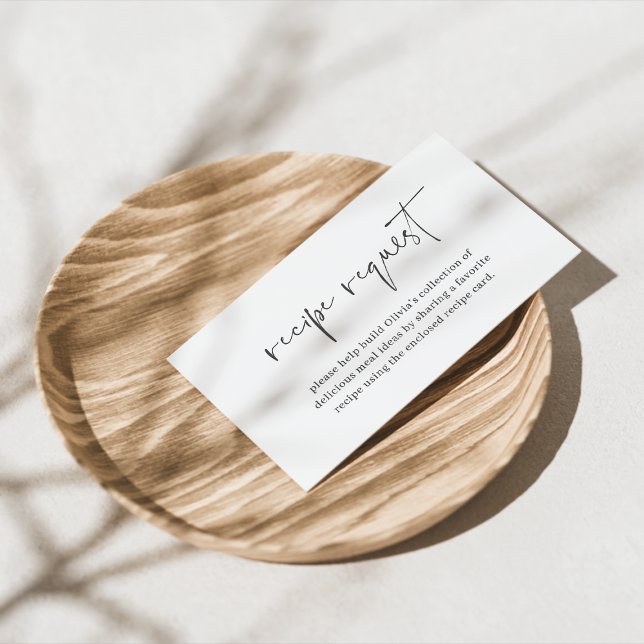 Cartão De Informações Solicitação de recebimento de Chás de panela minim (Criador carregado)