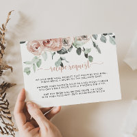 Solicitação de Receita de Casamento Floral Rosa Ro