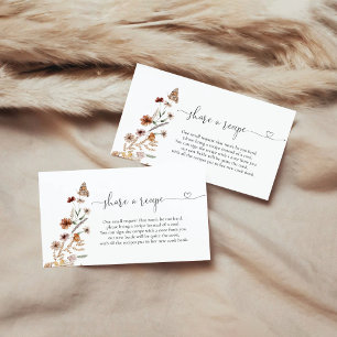 Cartão De Informações Solicitação de Receita de Chá de panela de Flor Se