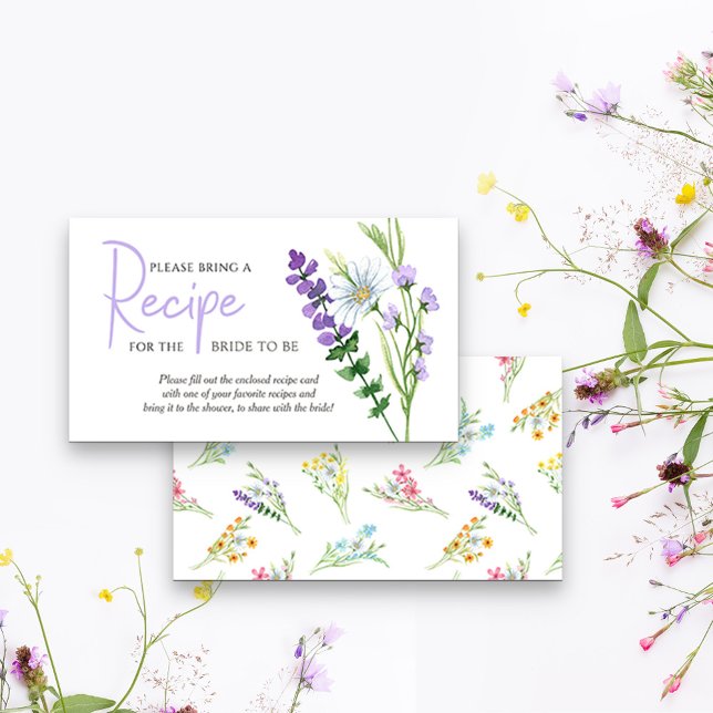 Cartão De Informações Solicitação de Receita de Chá de panela de Prado d (Criador carregado)