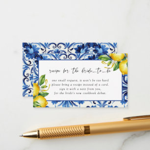 Cartão De Informações Solicitação de receita de Chá de panela para limõe