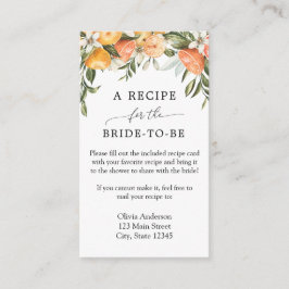 Cartão De Informações Solicitação de Receita de Marca Laranja de Aperfei