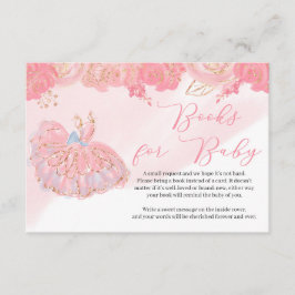 Cartão De Informações Solicitação de vestiário de tutu de ouro floral co