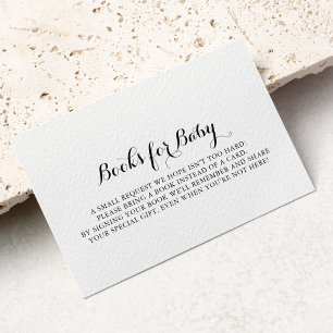 Cartão De Informações Solicitação do Livro de Chás de fraldas de Cali