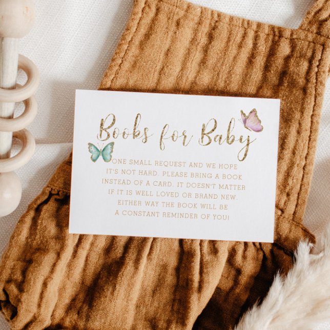 Cartão De Informações Solicitação Dourada do Livro de Chás de fraldas da (Criador carregado)