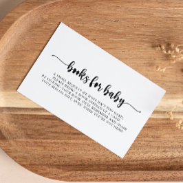 Cartão De Informações Solicitação E de Livro de Chás de fraldas de Calig