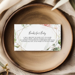 Cartão De Informações Solicitação Geométrica Dourada do Livro Verde do C