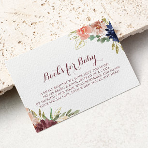 Cartão De Informações Solicitação Rústica de Livro de Chás de fraldas de