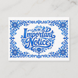 Cartão De Informações Somente adultos!💙🍋 Romance Azul & Limone