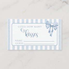 Cartão De Informações Something Blue Before I Do Bow Guess Kisses