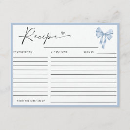 Cartão De Informações Something Blue Before I Do Bow  Request