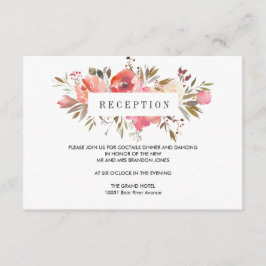 Cartão De Informações Sonhe Rosa | Envelope de Recepção de CASAMENTO Flo