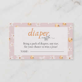 Cartão De Informações Sorteio de Fraldas A Little Pumpkin Fall Baby Show