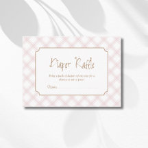 Sorteio de Fraldas com Xadrez Diamante em Rosa Ant