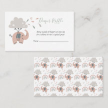 Sorteio de Fraldas de Menina Fofo Elefante Rosa