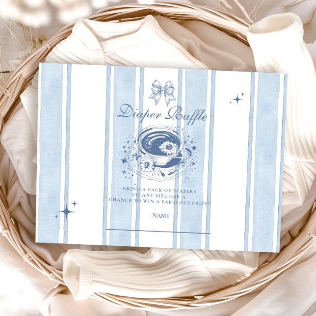Cartão De Informações Sorteio de Fraldas do Chá de Bebê (Criador carregado)