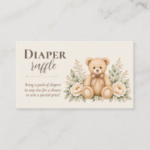 Sorteio de Fraldas do Ursinho Teddy Baby Shower