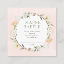 Sorteio de Fraldas para Baby Shower Baby in Bloom