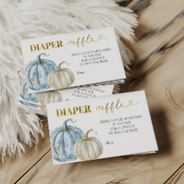 Cartão De Informações Sorteio de Fraldas para Chá de Bebê do Menino Past