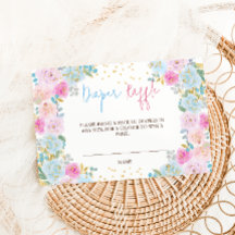 Sorteio de Fraldas Rosa Azul Floral 