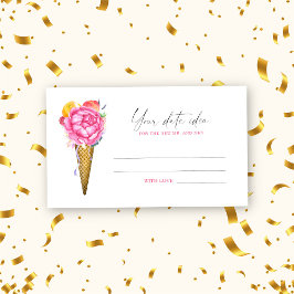 Cartão De Informações Sorvete atualizado - Ideias noturnas de data \ Fra