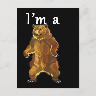 Cartão De Informações Sou um Urso Grizzly e Ursos Marrons