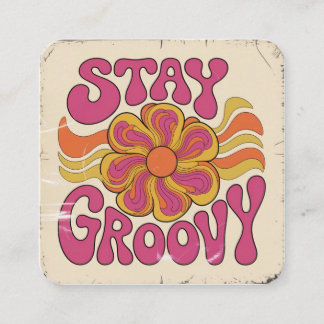 Cartão De Informações Stay Groovy