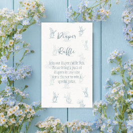 Cartão De Informações Storybook Little Bunny Peter Fralda Raffle