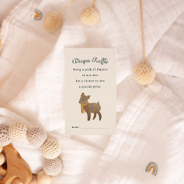 Cartão De Informações Storybook Woodland Amigos Fralda Raffle Gabinete R