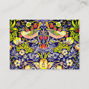 Cartão De Informações Strawberry Thef Birds William Morris