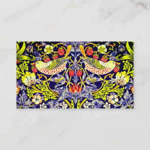 Cartão De Informações Strawberry Thef Birds William Morris