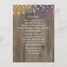 String Lights Wood Rustic Wedation Information