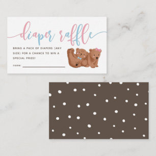 Cartão De Informações Suar Gênero Revelar Fralda Bilhete Raffle